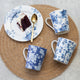 Mikasa Hampton Porcelain 330ml Mini Blue Flower Conical Mug