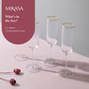 Mikasa Sorrento Ridged Crystal Champagne Flute Glasses, Set of 4, 200ml image 8