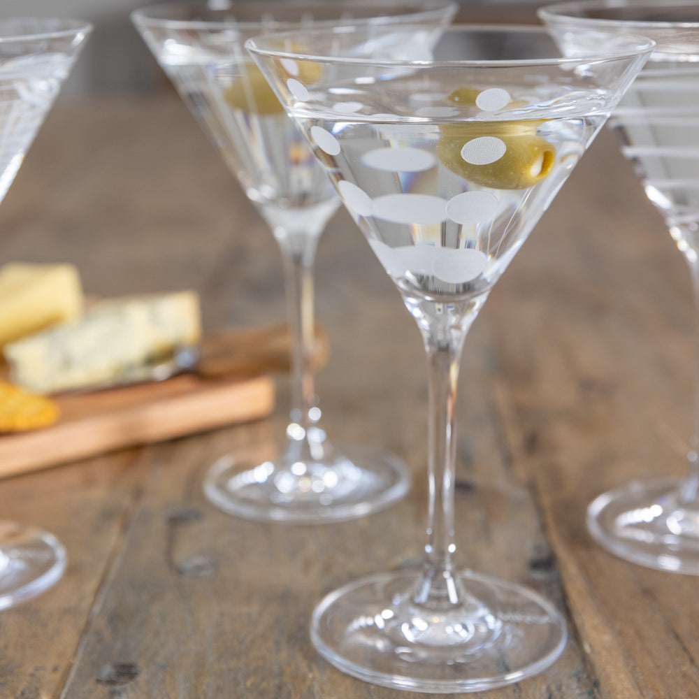 Mikasa Cheers Set of 4 Martini Glasses