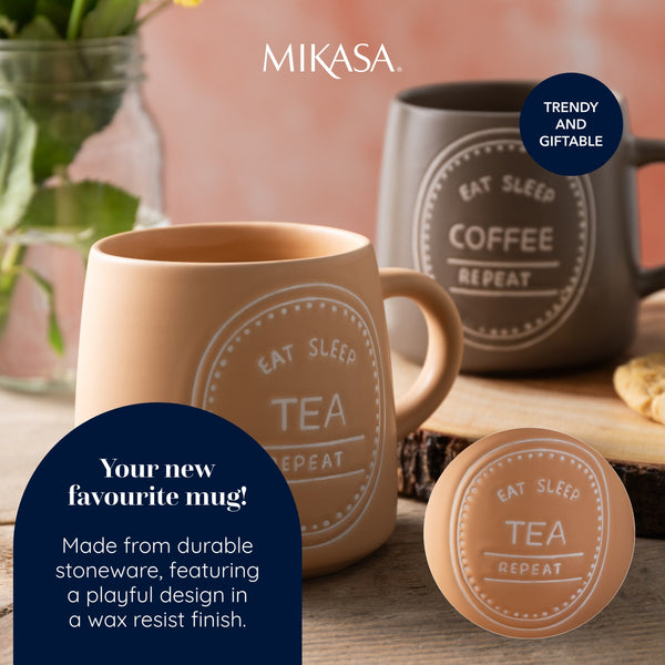 Mikasa Eat Sleep Tea Repeat Mug, 400ML image 9