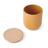 KitchenCraft Idilica Kitchen Canister with Beechwood Lid, 9 x 10cm, Yellow image 3
