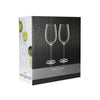 BarCraft Set of 2 Large Ribbed Wine Glasses in Gift Box image 3