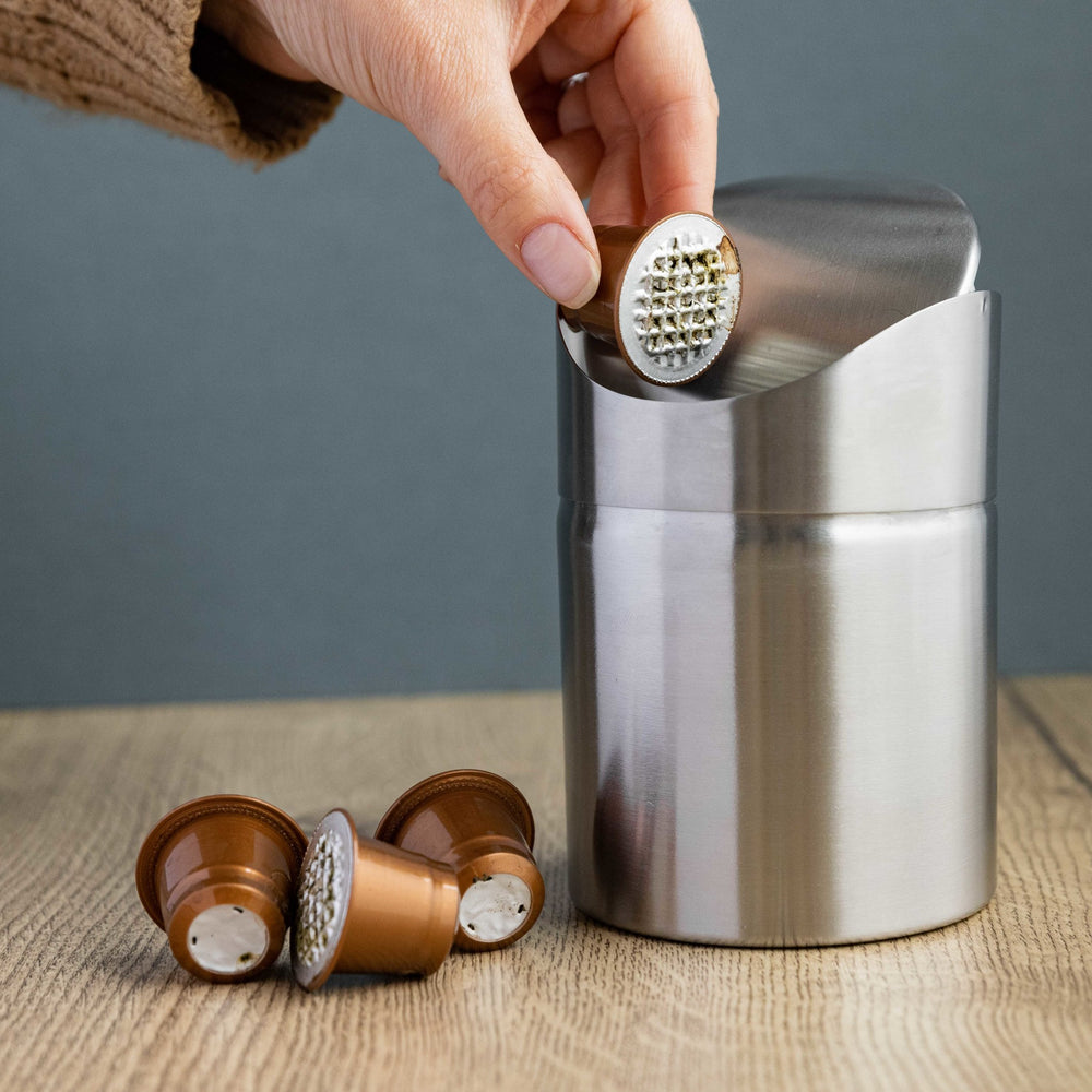 La Cafetière Stainless Steel Tea Bag Bin, Gift Boxed