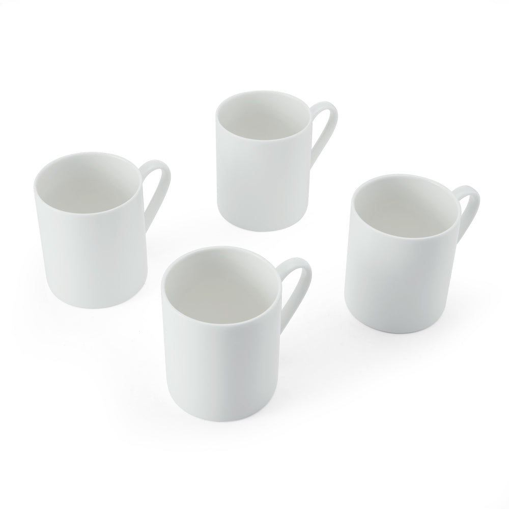 Mikasa Egret China Mugs, Set of 4, 380ml, White