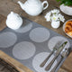 KitchenCraft Woven Reversible Grey Spots Placemat