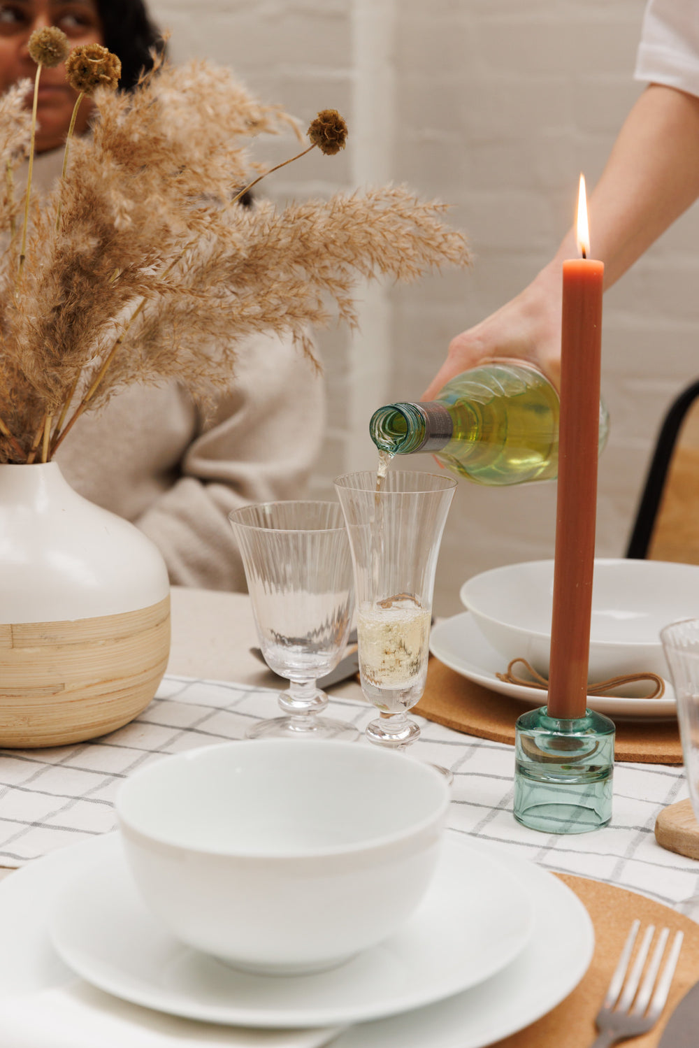 Mikasa Chalk Porcelain Dinner Plates, Set of 4, 27cm, White