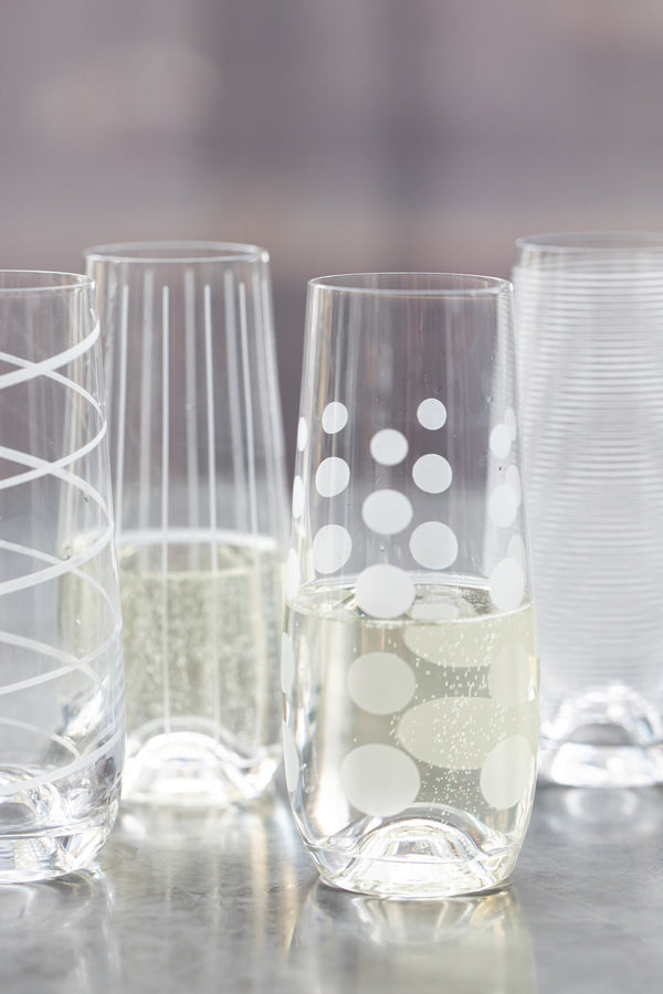 Mikasa Cheers Pack Of 4 Stemless Flute Glasses image 6