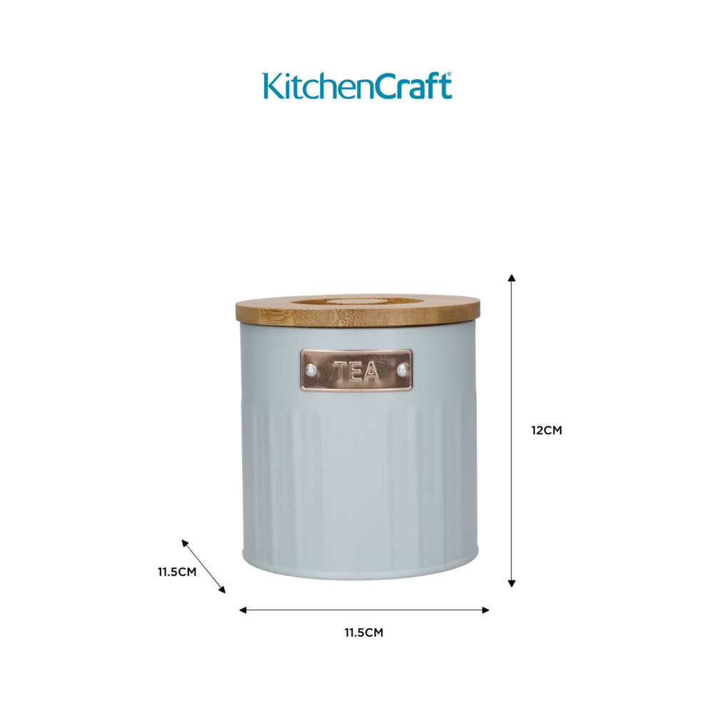 KitchenCraft Tea, Coffee and Sugar Canisters - 1 L, Light Blue, Set of 3