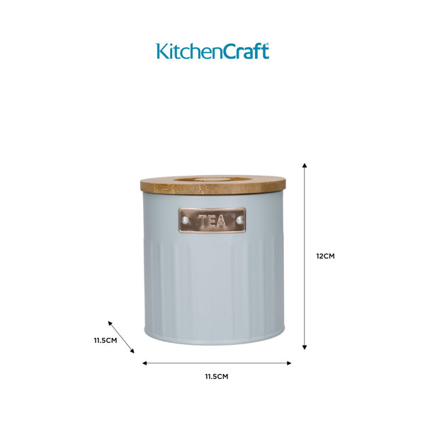 KitchenCraft Tea, Coffee and Sugar Canisters - 1 L, Light Blue, Set of 3 image 8