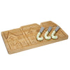 KitchenCraft The Nutcracker Collection Bamboo Cheese Serving Set image 3