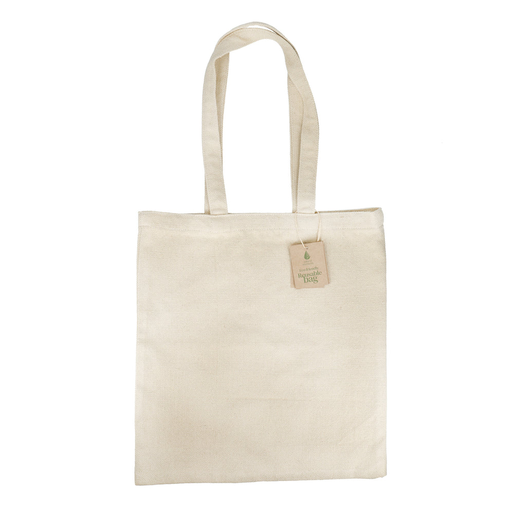 Natural Elements Reusable Shopping Bag, Recycled Plastic Foldable Vegan Tote, 41 x 37cm