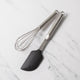 2pc Premium Stainless Steel Utensil Set including Whisk and Scraper Spatula
