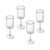 Mikasa Sorrento Ridged Crystal White Wine Glasses, Set of 4, 400ml image 3