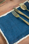 Creative Tops Rectangular Jute Placemats, Set of 4, Navy Blue, 19 x 22 cm image 7