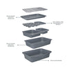 MasterClass Smart Ceramic Muffin Tray with Robust Non-Stick Coating, Carbon Steel, Grey, 24 x 22cm
