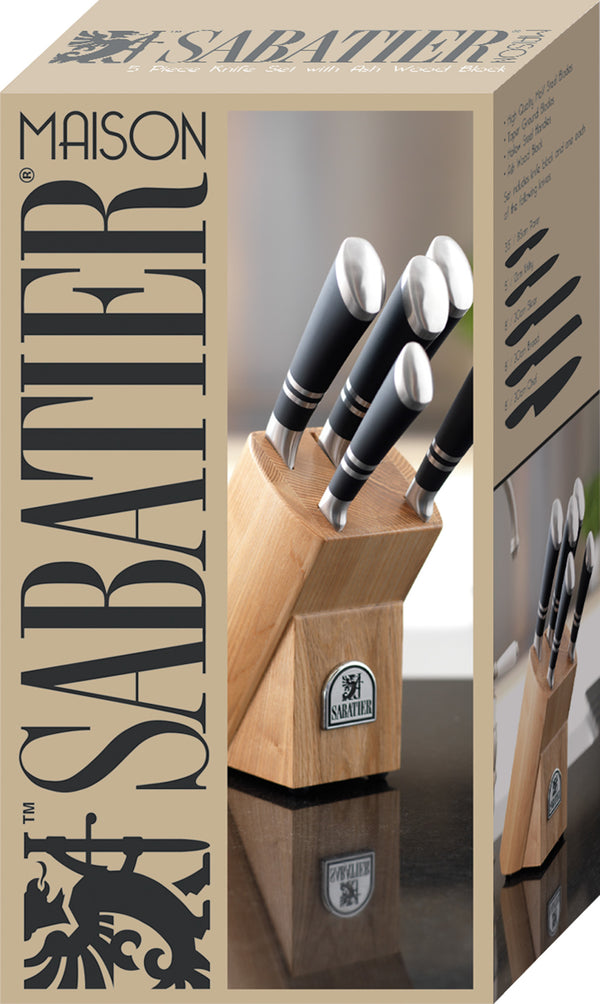Sabatier Maison Ashwood 5 Piece Knife Block image 4