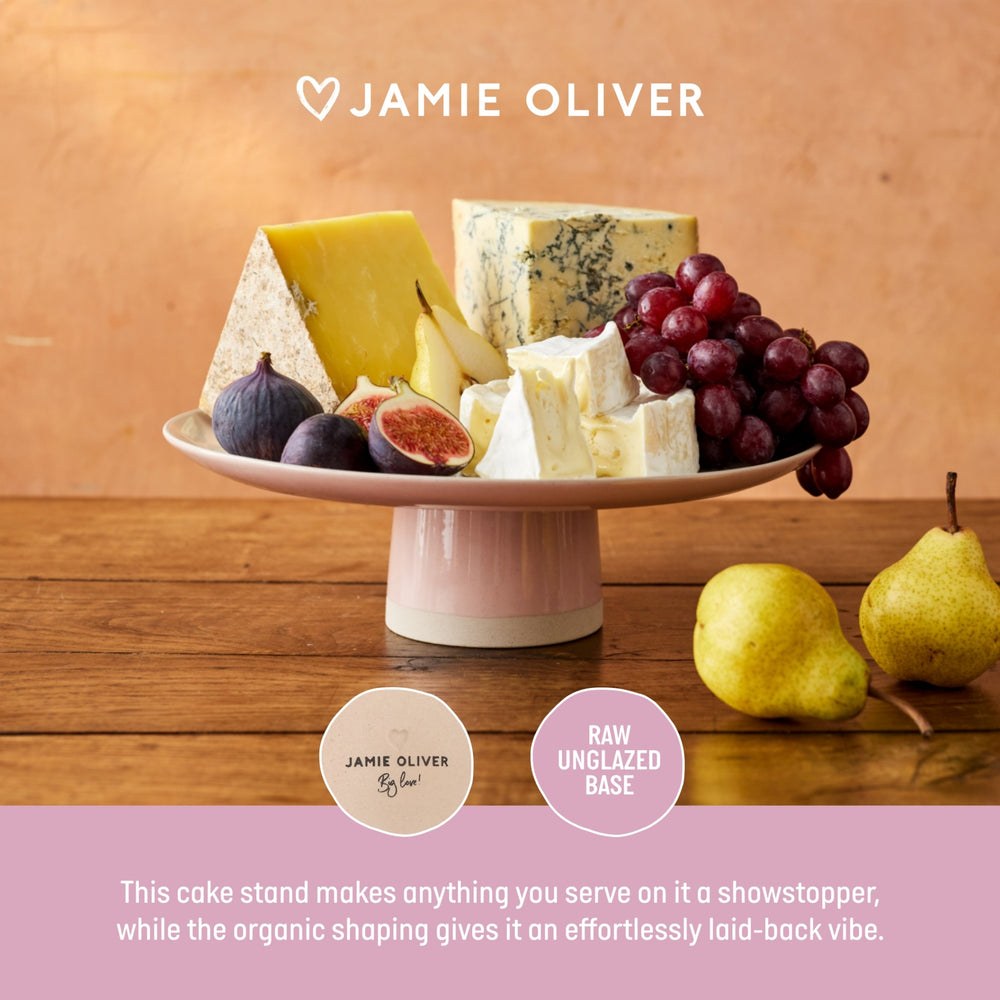 Jamie Oliver Big Love 'Showstopper' Stand, Stoneware, Pink, 31 x 10cm