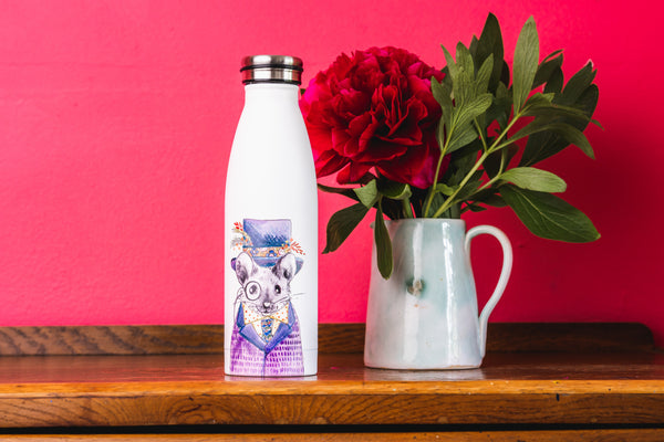 Mikasa Tipperleyhill Mouse Double-Walled Stainless Steel Water Bottle, 500ml image 5