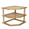 Copco Bamboo 3-Tier Kitchen Corner Storage Shelf image 3