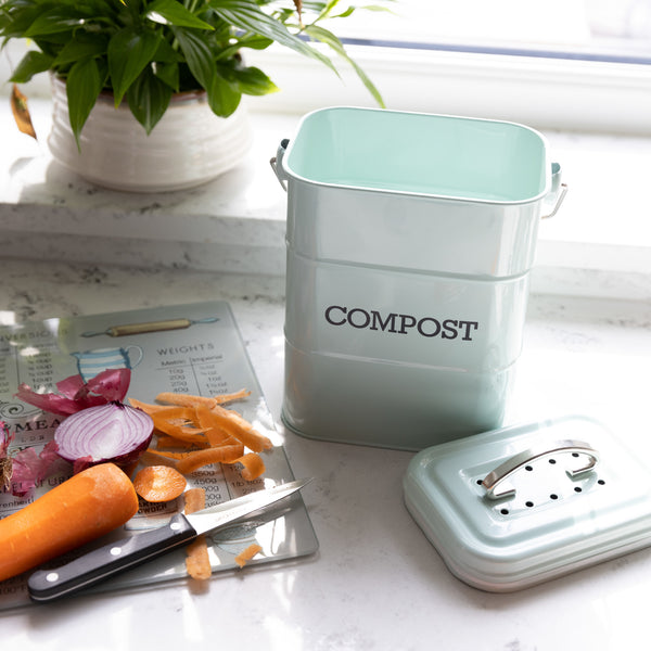 Living Nostalgia Vintage Blue Compost Bin image 13