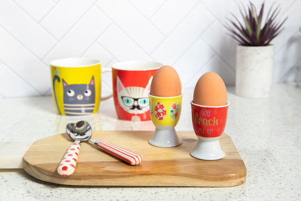 Set of 4 KitchenCraft China 425ml Cat Barrel Shaped Mugs image 4