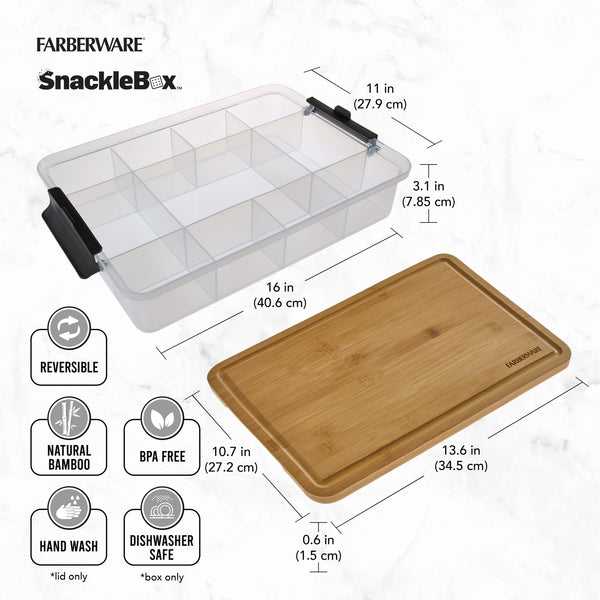Farberware SnackleBox Bamboo Board and Box, 30 x 40.5CM image 7