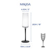 Mikasa Palermo Crystal Champagne Flutes, Set of 4, 250ml image 8