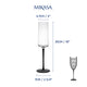 Mikasa Palermo Crystal Champagne Flutes, Set of 4, 250ml
