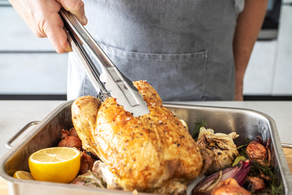 KitchenCraft Standard Stainless Steel 30cm Food Tongs