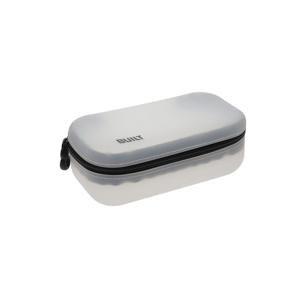 BUILT Silicone Bag with Zip for Snacks, Pencils and More, 16 x 9cm BPA-Free Reusable Storage Pouch image 3