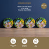 Creative Tops Tropical Floral 4 Round Coasters, 12 x 12 x 2CM
