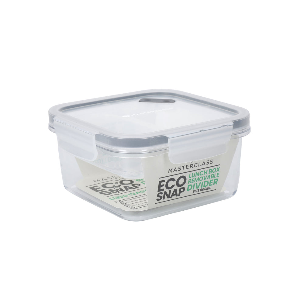 MasterClass Eco Snap Divided Lunch Box - 800 ml