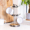 Industrial Kitchen Metal / Wooden Mug Tree Stand image 5