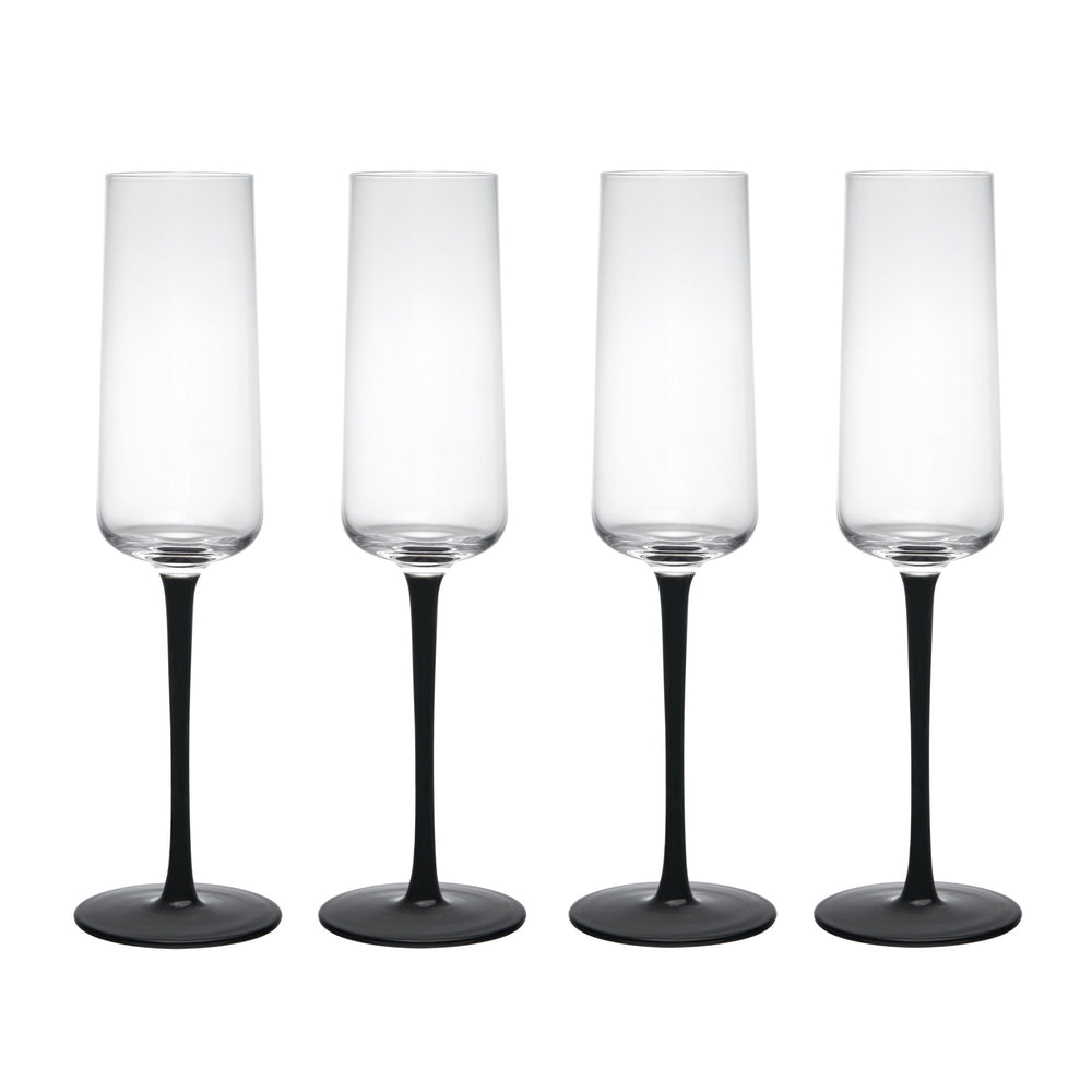 Mikasa Palermo Crystal Champagne Flutes, Set of 4, 250ml image 1