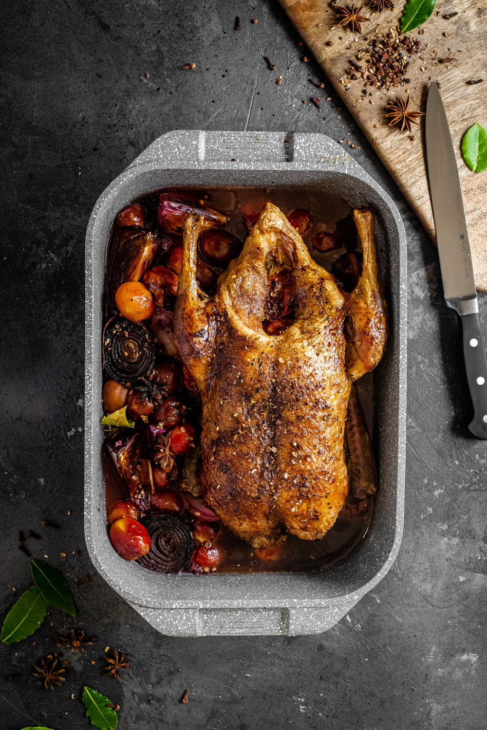 MasterClass Large Roasting Tin with Handles - Black