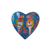 2pc Rainbow Girls Tea Set with Porcelain Heart Plate and Cotton Tea Towel - Love Hearts image 3