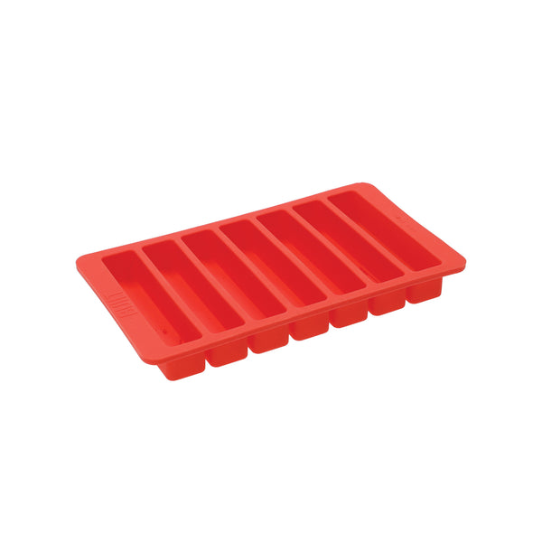 BUILT Perfect Seal 540ml Midnight Blue Hydration Bottle and Water Bottle Ice Cube Tray in Red Set image 2