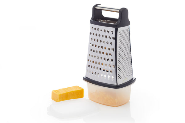 MasterClass Stainless Steel Four Sided Box Grater With Collecting Box image 2
