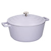 MasterClass Lavender Cast Aluminium Casserole Dish with Lid, 5L