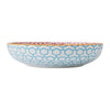 Mikasa Blue Geometric Stoneware Bowl, 21 cm