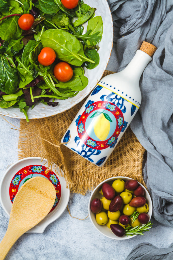 KitchenCraft World of Flavours 500ml Ceramic Oil and Vinegar Bottle Set image 9