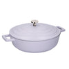 MasterClass Lavender Cast Aluminium Shallow Casserole Dish with Lid, 4 L image 4