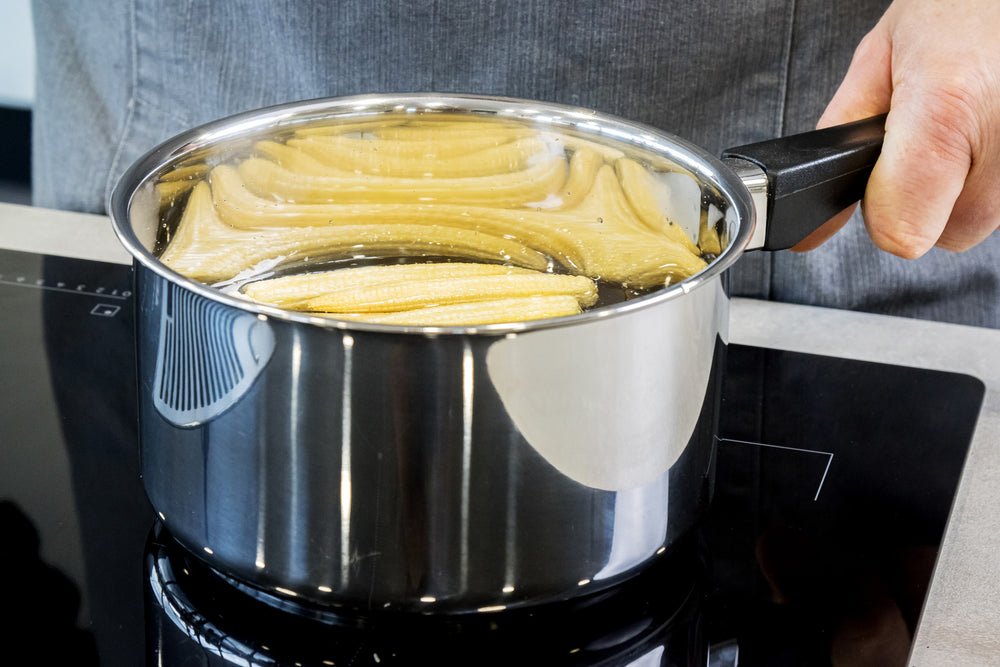 KitchenCraft Stainless Steel Extra Deep Saucepan, 16cm