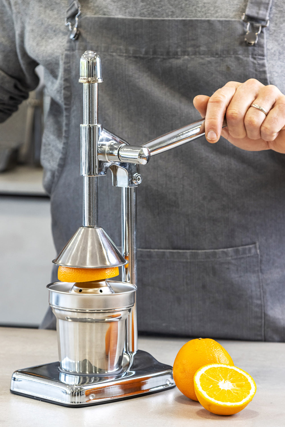 MasterClass Deluxe Chrome Plated Lever-Arm Juicer