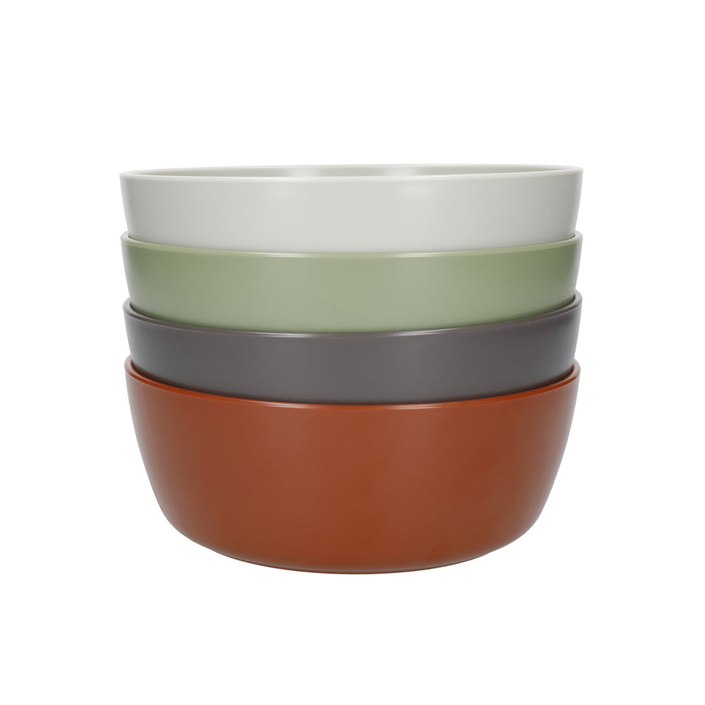 Mikasa 20pc Outdoor Dining Set with 4x Tumblers, 4x Bowls, 4x Shallow Bowls, 4x Dinner Plates and 4x Side Plates, Multicolour
