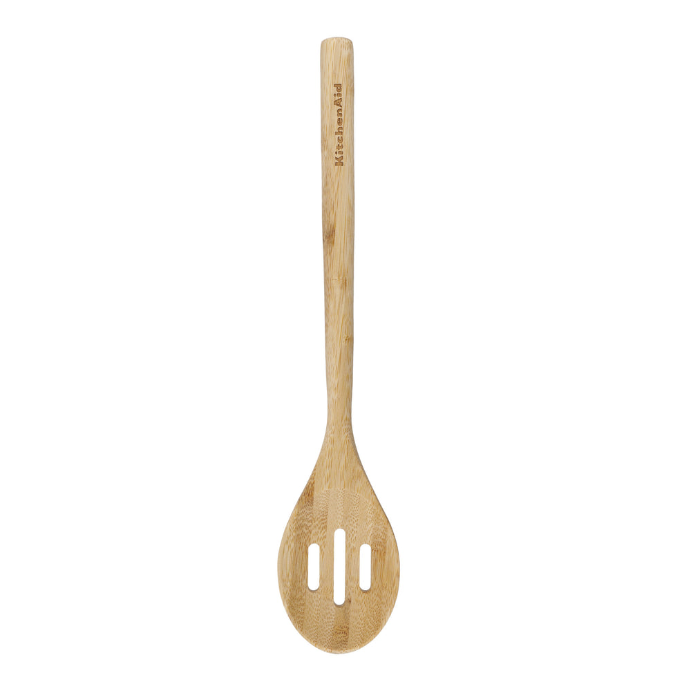 6pc Eco-Friendly Bamboo Utensil Set with Basting Spoon, Slotted Spoon, Turner, Slotted Turner, Short Turner & Pasta Server