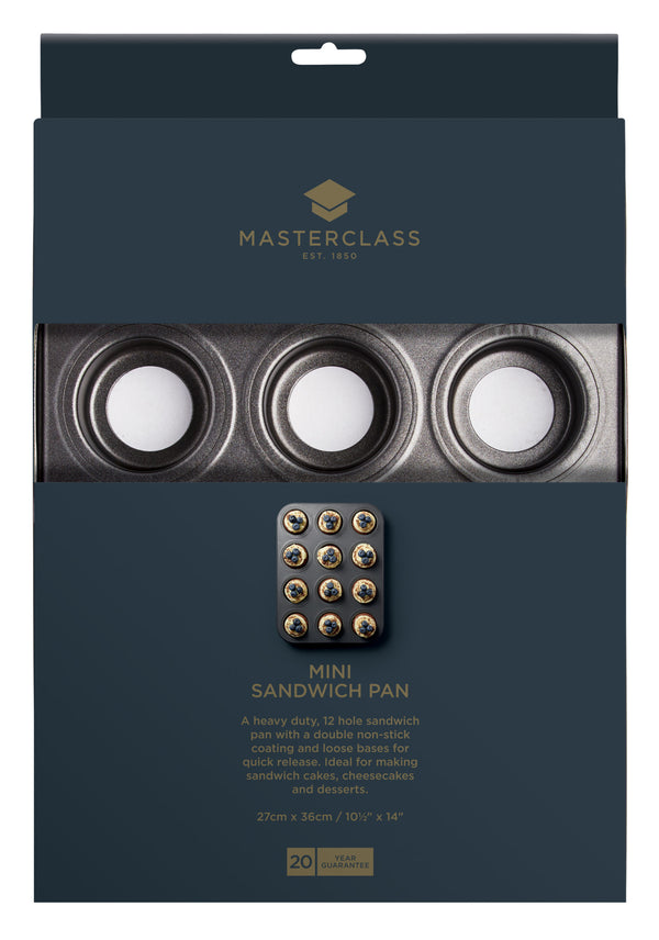 MasterClass Non-Stick Twelve Hole Mini Sandwich Tin image 4