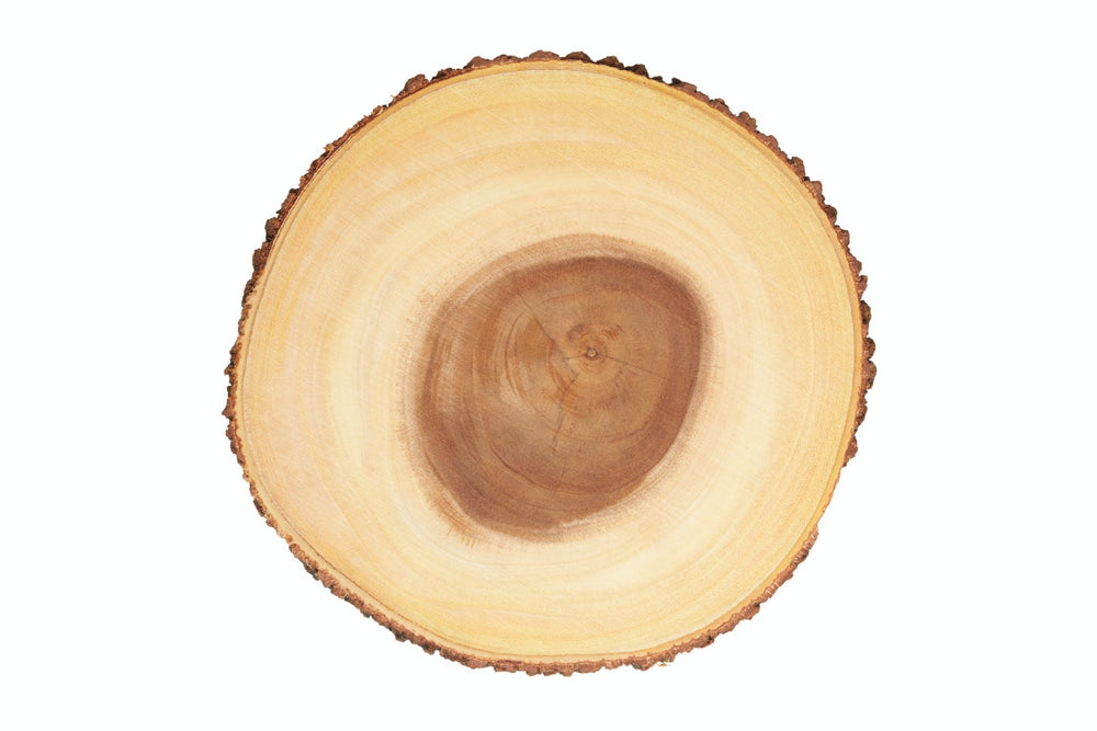 3pc Wooden Serving Board Set with Small, Medium and Large Acacia Wood Round Serving Boards