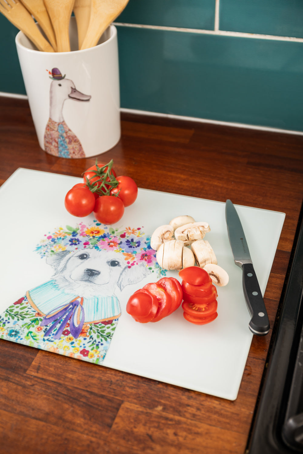 Mikasa Tipperleyhill Glass Worktop Protector, 40 x 30CM