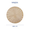 Mikasa Round Metallic Placemats, Set of 4, Gold, 38cm